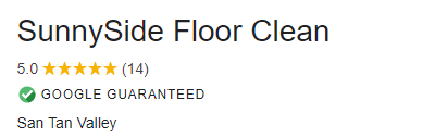 Google guaranteed floor and tile cleaning company SunnySide Floor Clean in Queen Creek Arizona